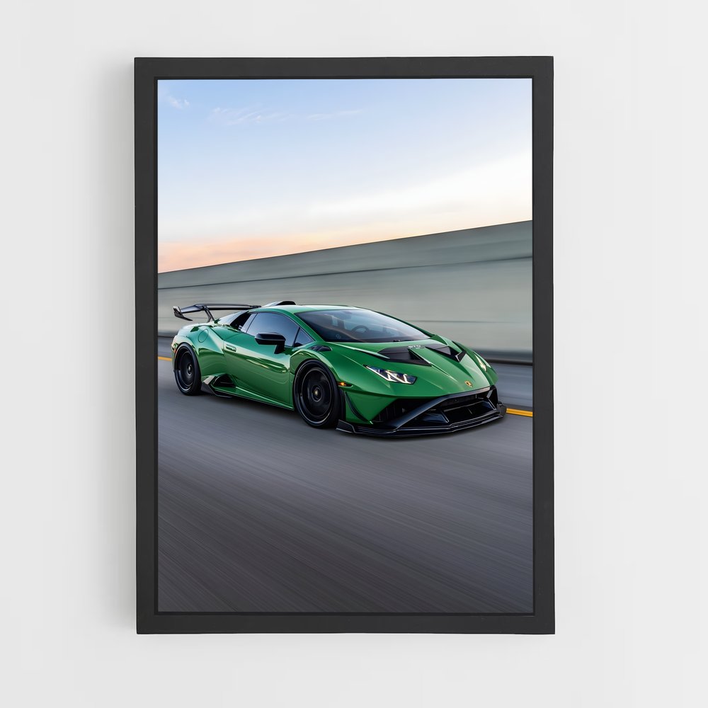 Poster Huracan de sto – affiche Lamborghini (vue 2)